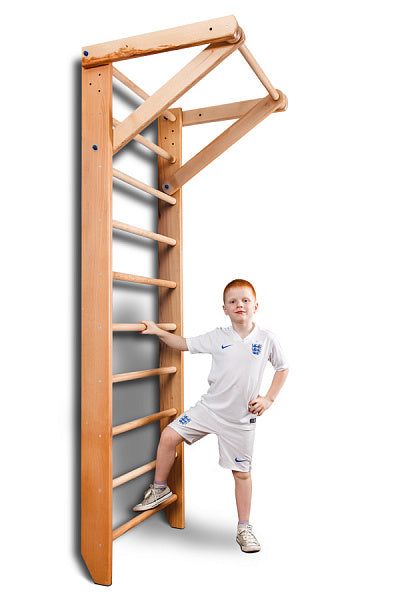 Kids swedish ladder wall with chin-up